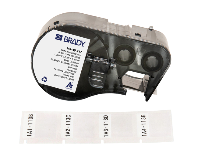 Aggressive Adhesive, Self-laminating Vinyl Wrap Around Labels