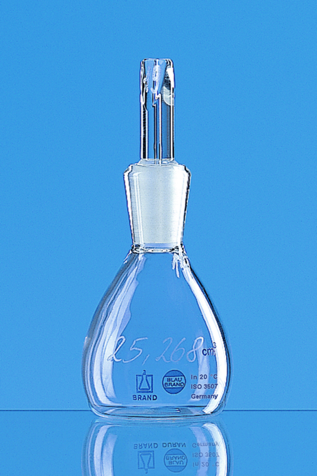 BLAUBRAND&trade; Borosilicate Glass Calibrated Density Bottles