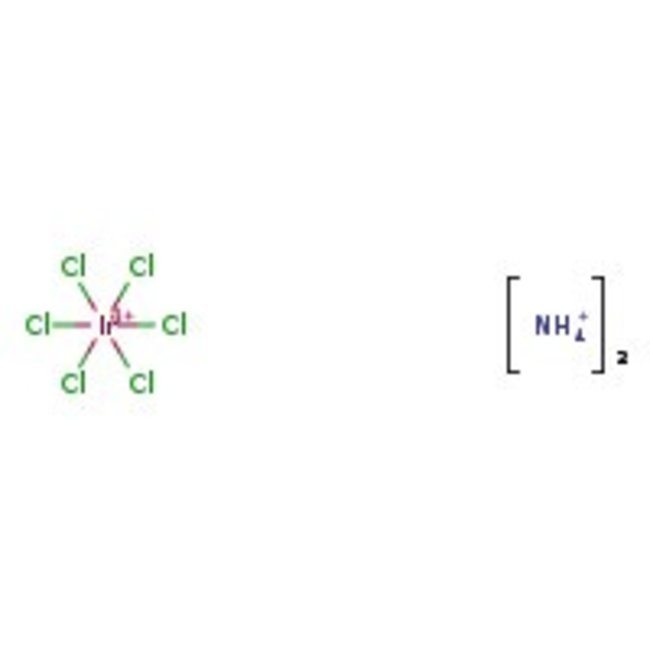 Ammonium hexachloroiridate(IV), 99% (metals basis), Ir 43% min