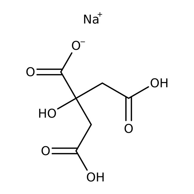 Citric acid, monosodium salt, 99%, for analysis, anhydrous