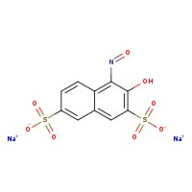 1-Nitroso-2-naphthol-3,6-disulfonic acid disodium salt, 90+%