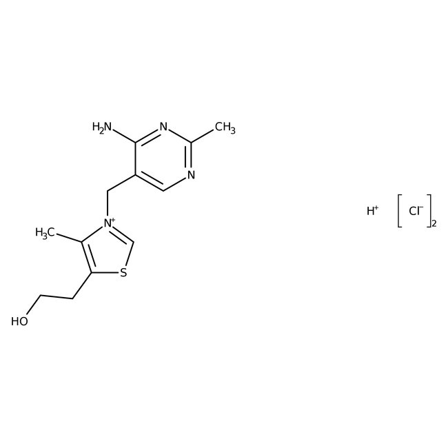 Thiamine hydrochloride, 99% (dry wt.), may cont. up to 5% water