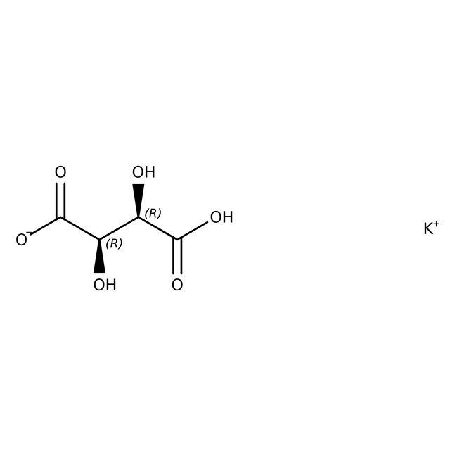 Potassium hydrogen L-tartrate, 98+%