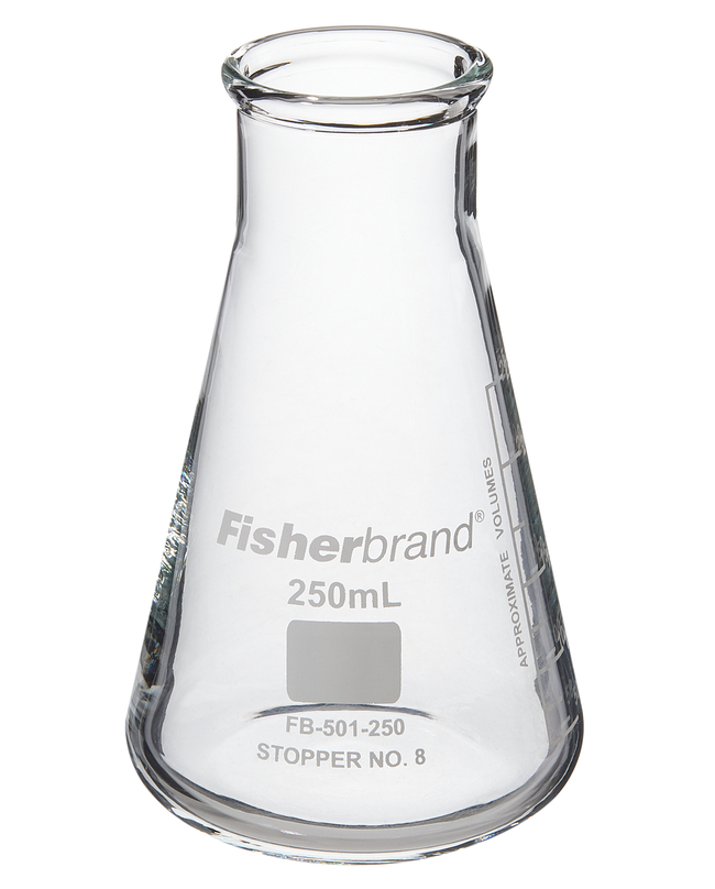 Reusable Glass Wide-Mouth Erlenmeyer Flasks