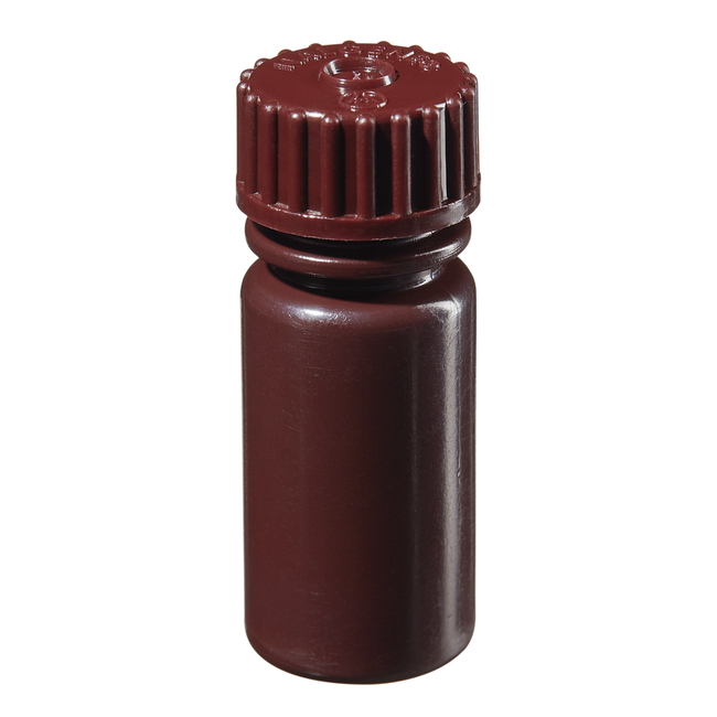 Nalgene&trade; Narrow-Mouth Amber HDPE Lab Quality Bottles