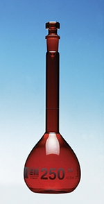 Class A Volumetric Flasks, Amber Glass