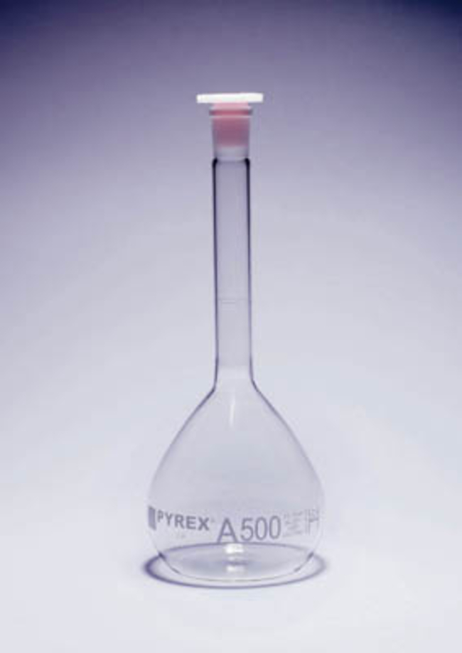 Pyrex&trade; Borosilicate Glass Class A Volumetric Flask