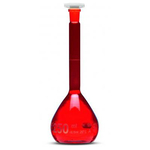 Class A Amber Glass Volumetric Flasks with Poly Stopper