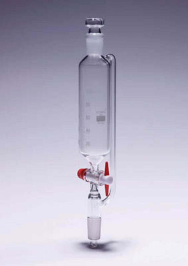 Pyrex&trade; Equalizing Glass Graduated Funnel with PTFE Key
