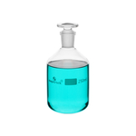 Clear Glass Narrow Mouth Reagent Bottles with Glass Stoppers
