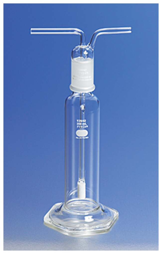 PYREX&trade; Gas Washing, Tall-Form, Fritted Cylinder Bottles