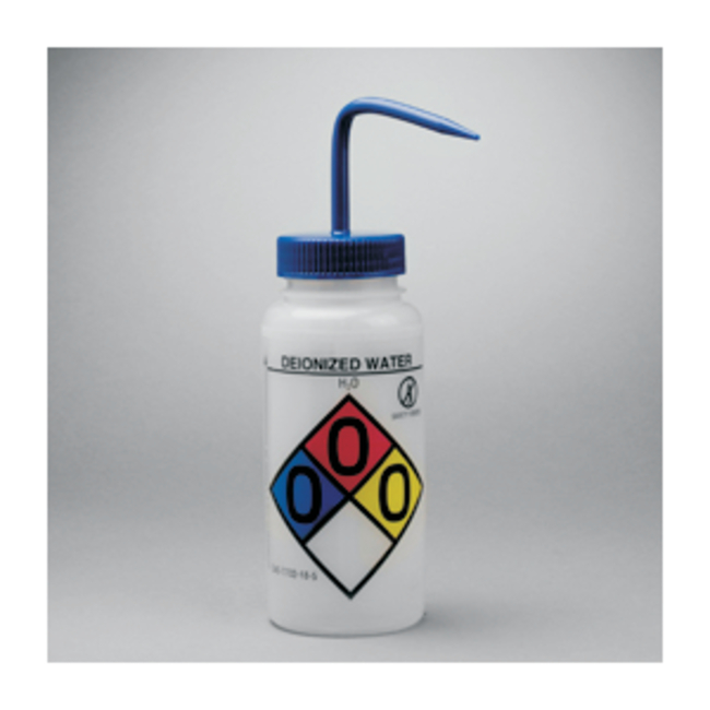 Right-to-Know Safety-Vented Wash Bottles, GHS Labeling