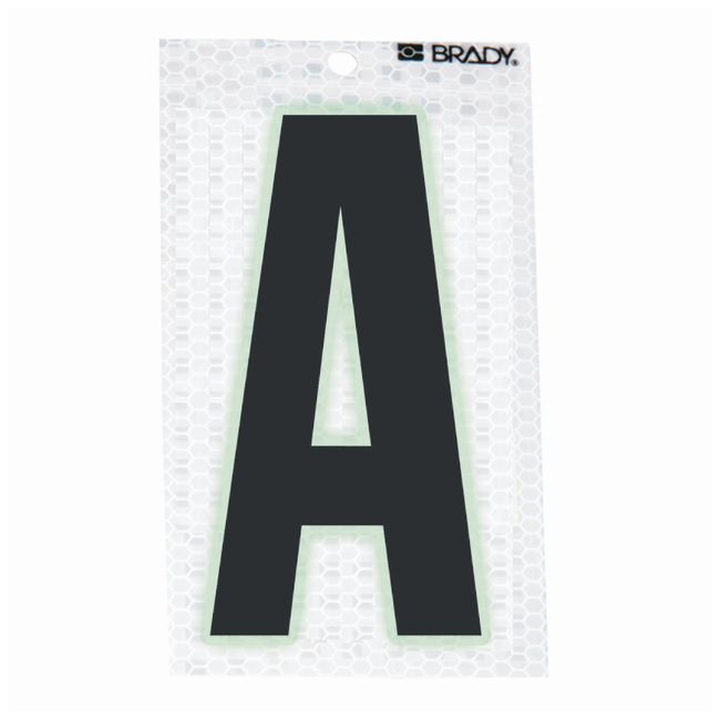 Glow-In-The-Dark/Ultra Reflective Letter: A