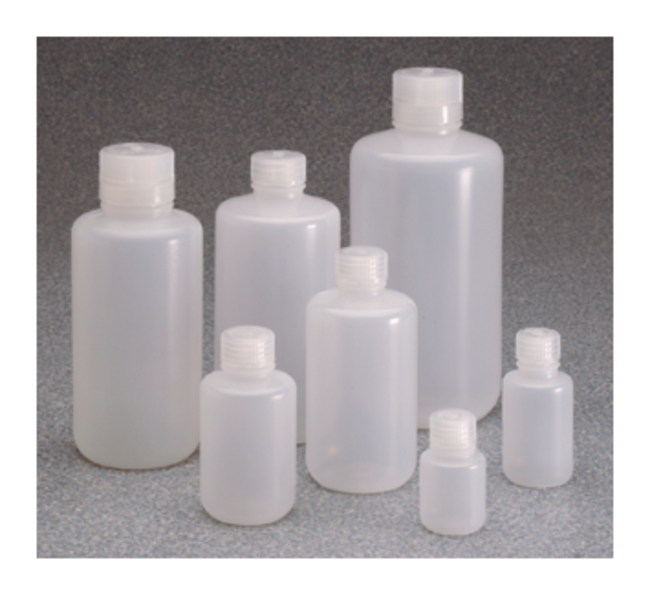 Nalgene&trade; Boston Round Narrow-Mouth LDPE Bottles with Closure: Bulk Pack