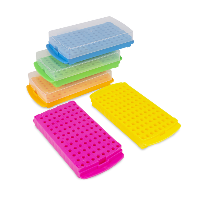 Microtube Racks 96-Well Reversible Microtube Racks Blue,Green,Purple,Yellow,Orange ...