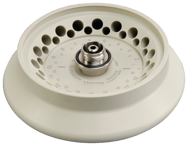 18 x 2.0 mL/0.5 mL Dual Row Rotor with Screw-On-Lid for Sorvall Legend Micro, MicroCL, Pico and Fresco Centrifuges